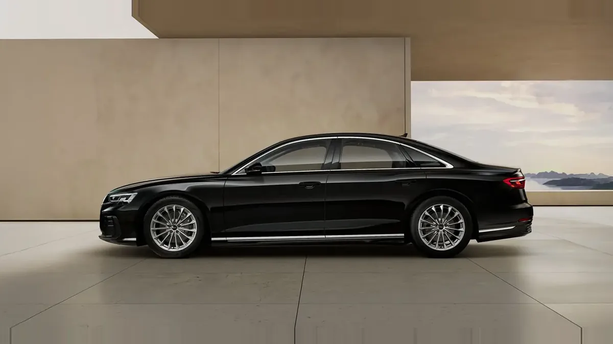 Audi A8 50 TDI 210kW (286CV) Quattro Tiptronic en renting en Zaragoza — Lateral