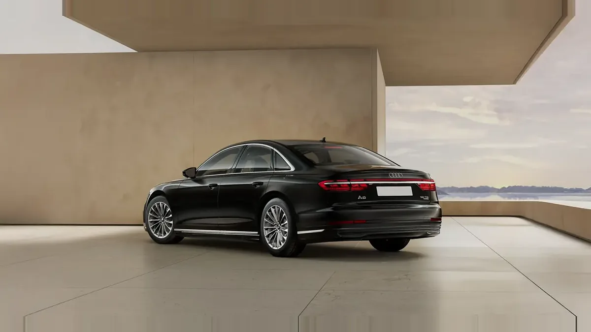 Audi A8 50 TDI 210kW (286CV) Quattro Tiptronic en renting en Zaragoza — Trasera