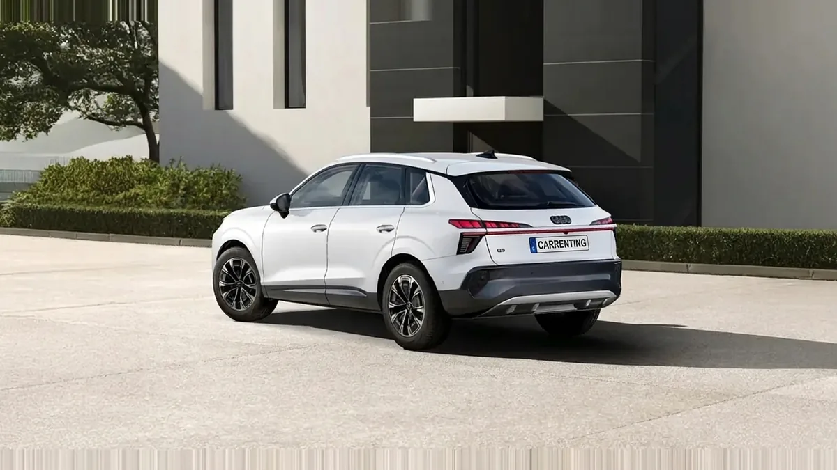 Audi Q3 Advanced TDI 110 kW S Tronic en renting en Zaragoza — Delantera
