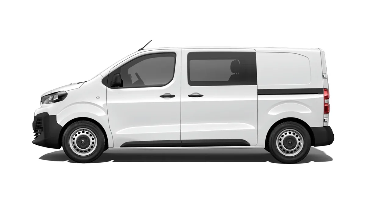 Citroën Jumpy Doble Cabina Plegable Talla M BlueHDi 120 S&S en renting en Zaragoza — Trasera