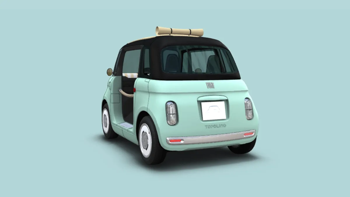 Fiat TOPOLINO DOLCEVITA en renting en Zaragoza — Trasera