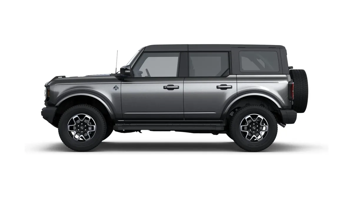 Ford Bronco Outer Banks 2.7 Ecoboost 335CV Automático 4x4 en renting en Zaragoza — Lateral