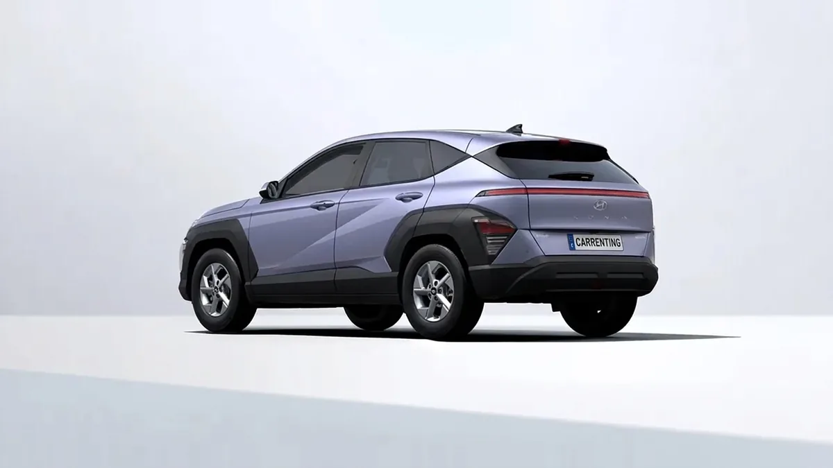 Hyundai Kona HEV 1.6GDI 138CV DT Maxx en renting en Zaragoza — Delantera