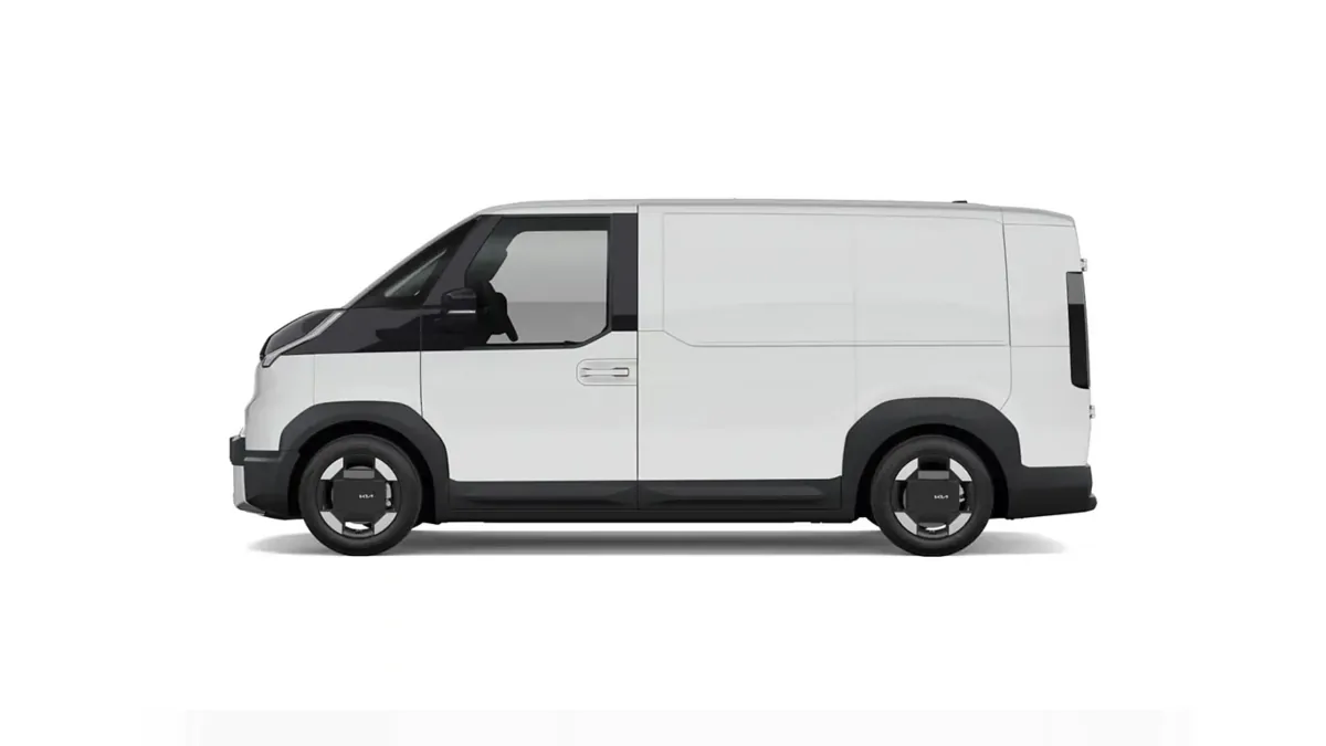 Kia PV5 Cargo L2H1 LR Essential en renting en Zaragoza — Lateral