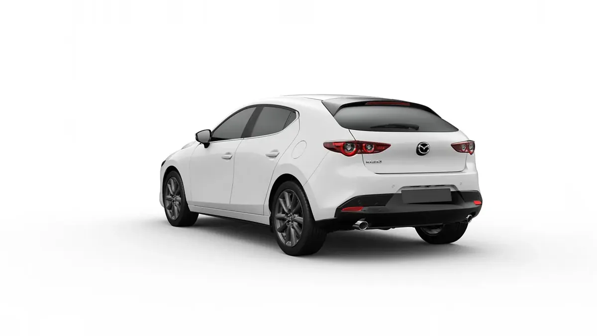Mazda 3 2.5L e-Skyactiv G MHEV 140CV 6AT Centre-Line en renting en Zaragoza — Lateral