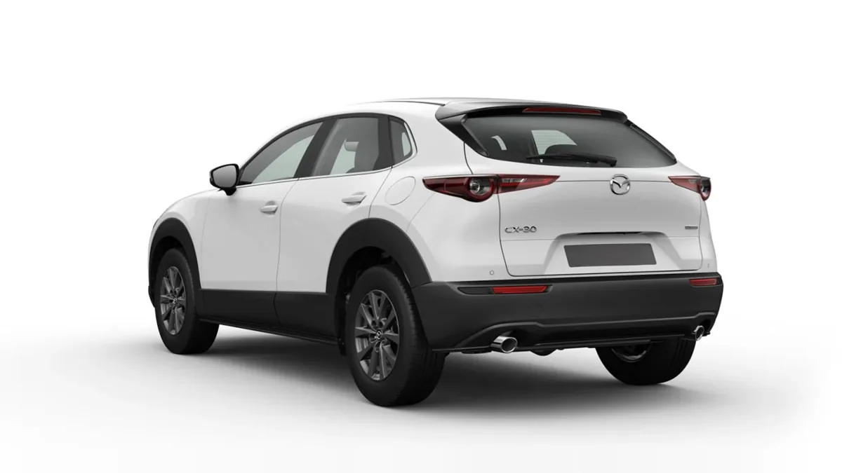 Mazda CX 30 2.5L e-SkyAct G MHEV 103kW Prime-Line en renting en Zaragoza — Trasera