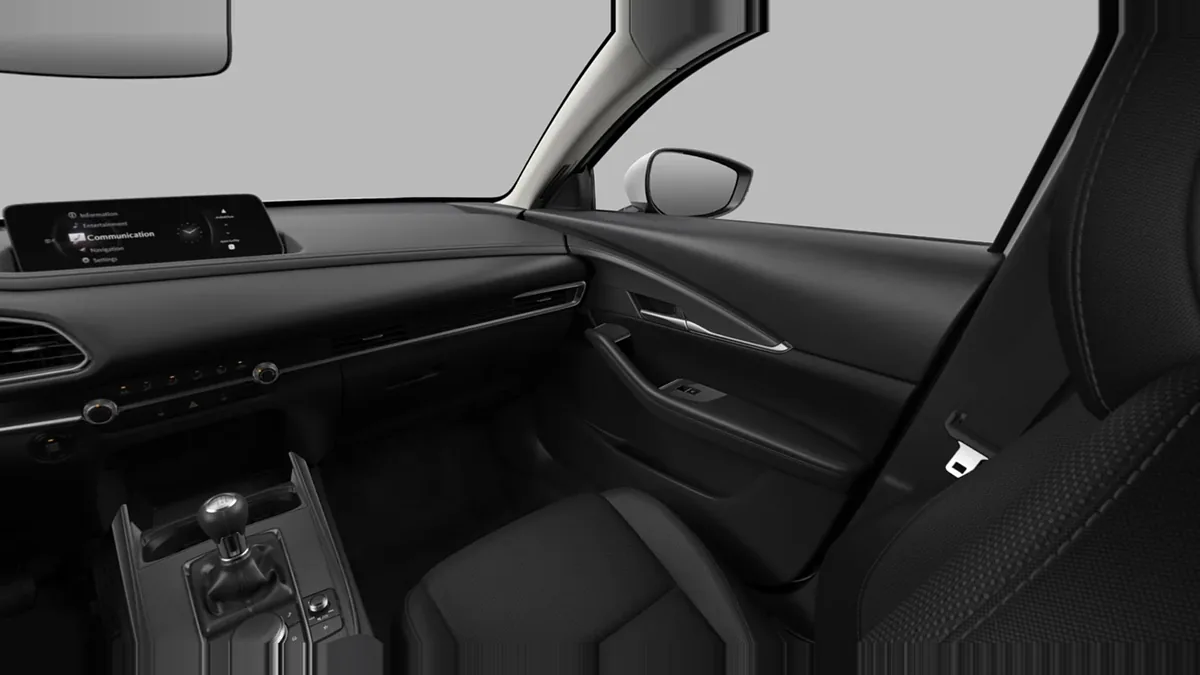 Mazda CX 30 2.5L e-SkyAct G MHEV 103kW Prime-Line en renting en Zaragoza — Interior