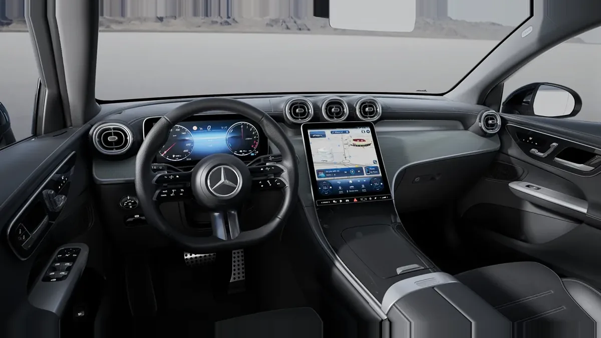 Mercedes-Benz GLC Coupé 300 de 4MATIC QS en renting en Zaragoza — Delantera