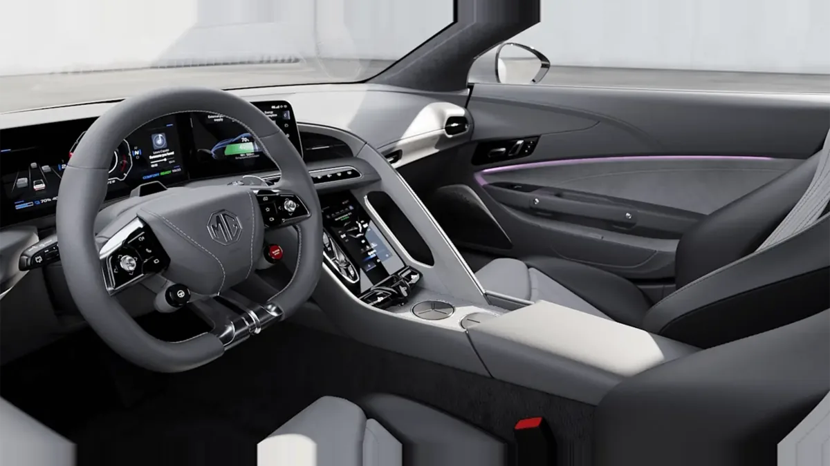 MG Cyberster Trophy Single Motor en renting en Zaragoza — Delantera