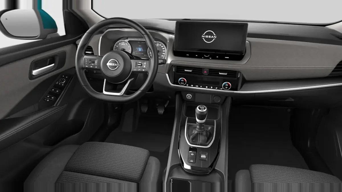 Nissan Qashqai DIG-T 103kW (140CV) MHEV 4x2 Acenta Deep Blue Ocean en renting en Zaragoza — Delantera