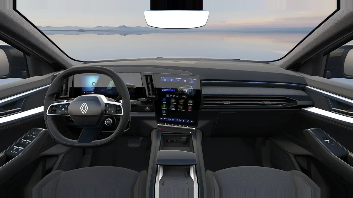 Renault ESPACE TECHNO E-TECH FULL HYBRID 200CV en renting en Zaragoza — Delantera